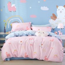 儿童四件套纯棉60支长绒棉女孩童被套床单床上用品全棉三件套